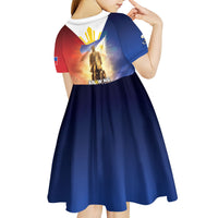 Philippines Kid Short Sleeve Dress Maligayang Araw Ng Kalayaan