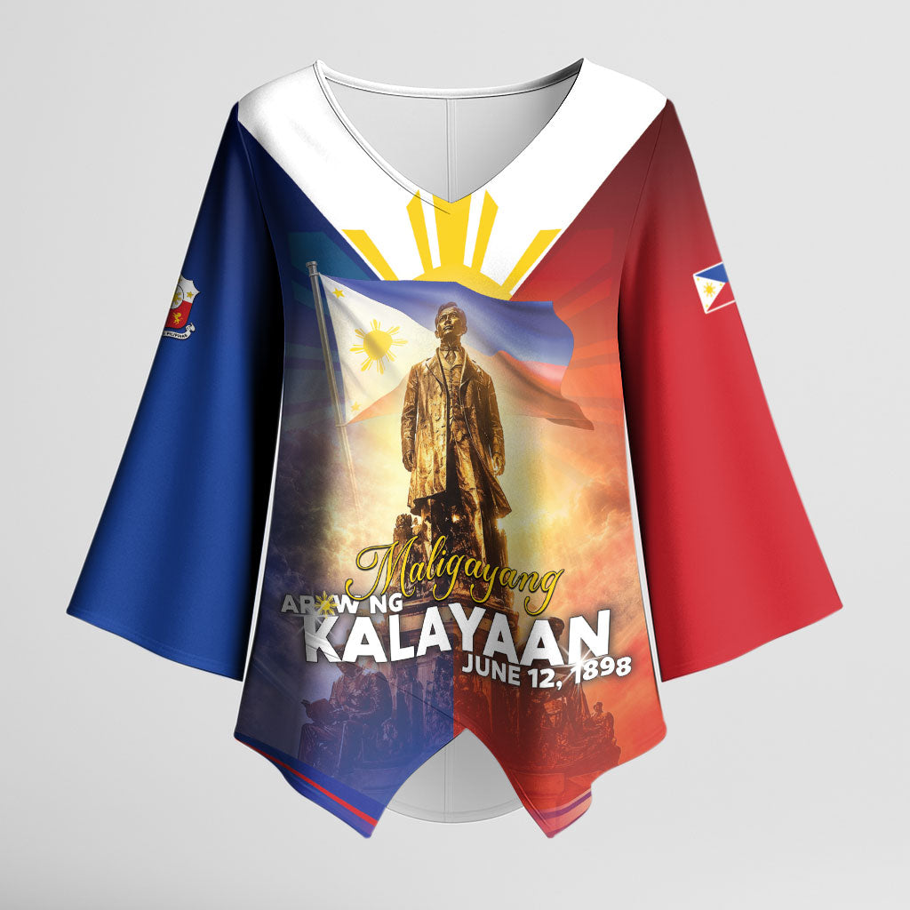 Philippines Kimono Sleeve Blouse Maligayang Araw Ng Kalayaan