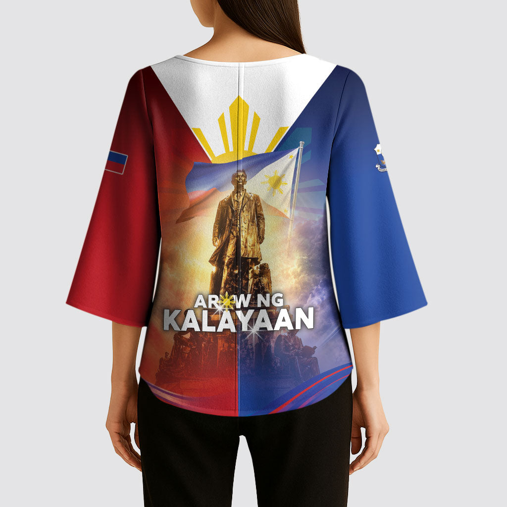 Philippines Kimono Sleeve Blouse Maligayang Araw Ng Kalayaan