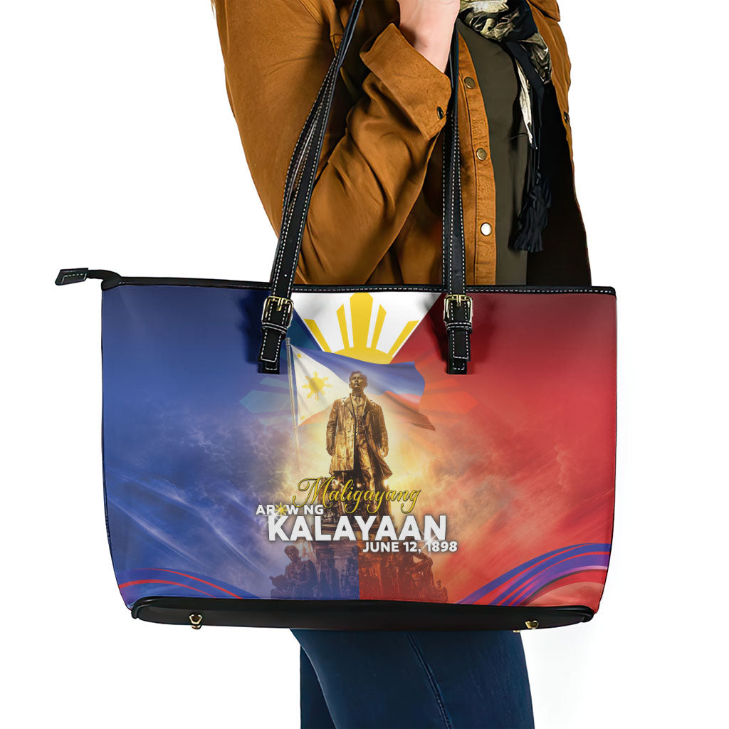 Philippines Leather Tote Bag Maligayang Araw Ng Kalayaan