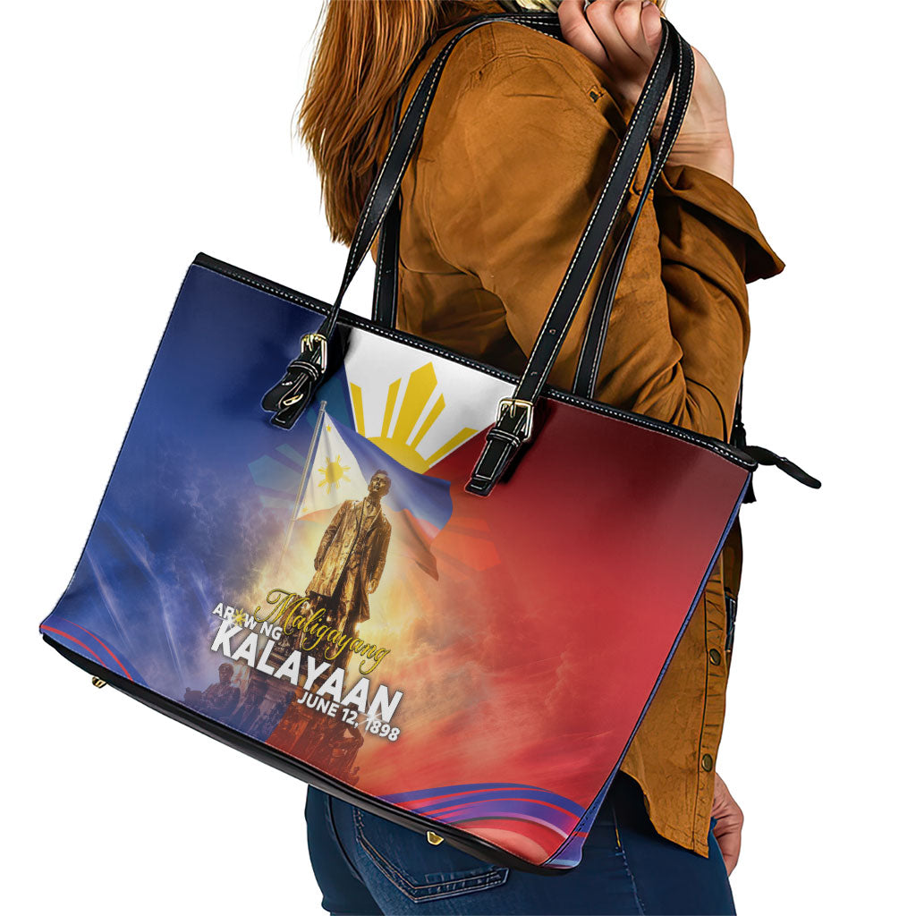 Philippines Leather Tote Bag Maligayang Araw Ng Kalayaan