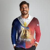 Philippines Long Sleeve Polo Shirt Maligayang Araw Ng Kalayaan