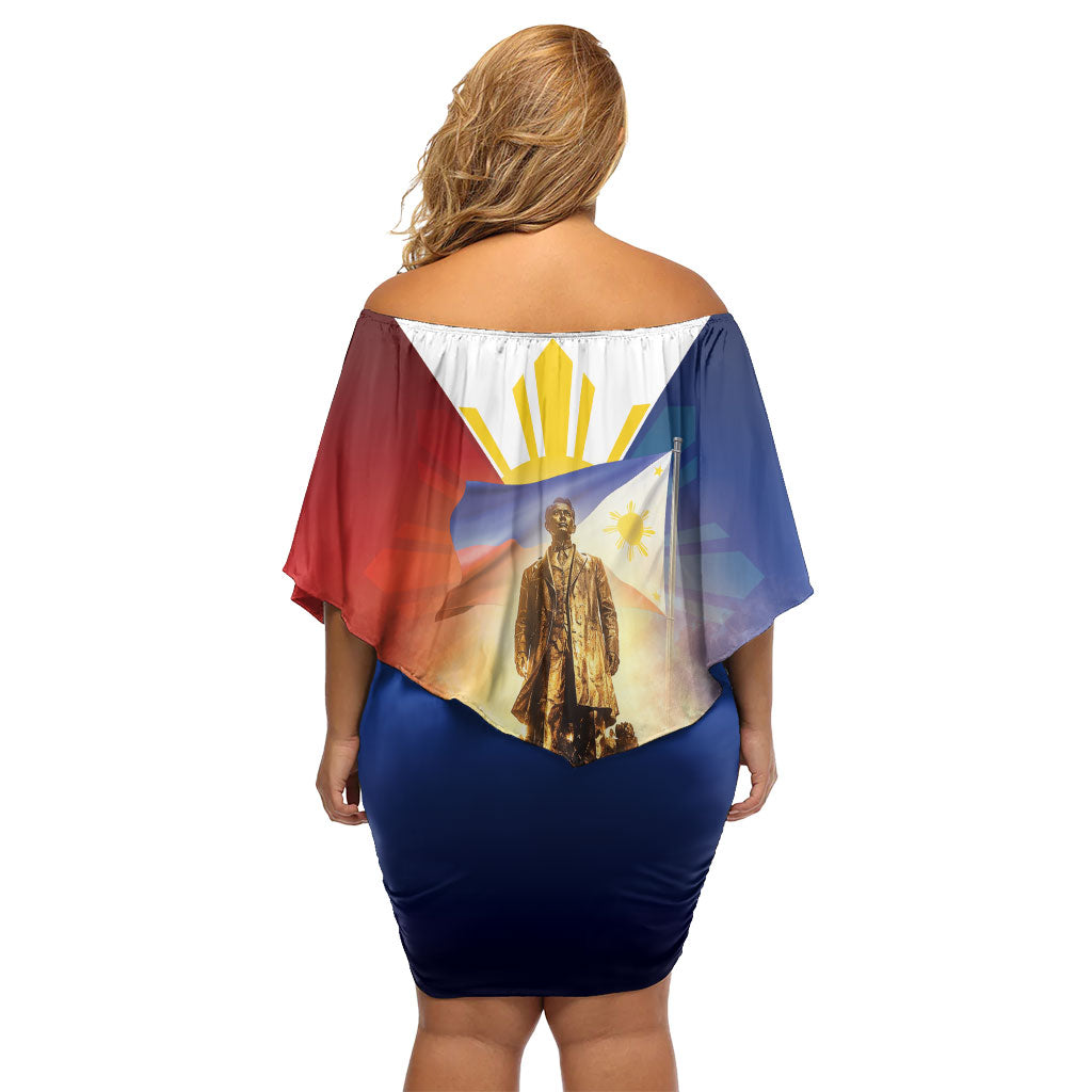 Philippines Off Shoulder Short Dress Maligayang Araw Ng Kalayaan