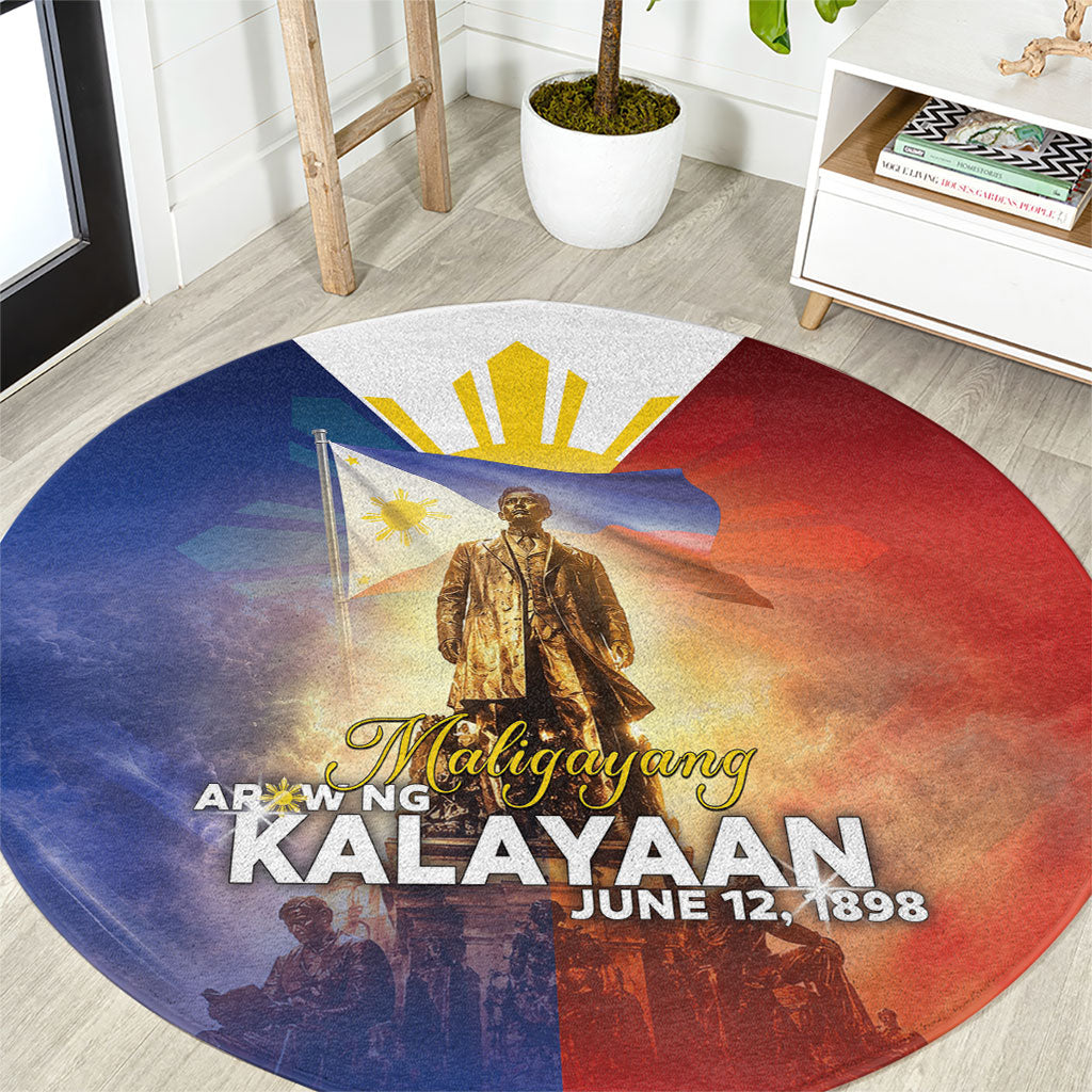 Philippines Round Carpet Maligayang Araw Ng Kalayaan