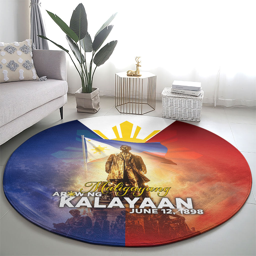 Philippines Round Carpet Maligayang Araw Ng Kalayaan