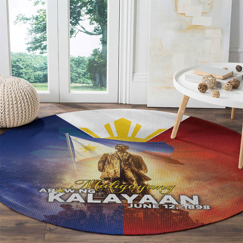 Philippines Round Carpet Maligayang Araw Ng Kalayaan