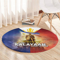 Philippines Round Carpet Maligayang Araw Ng Kalayaan