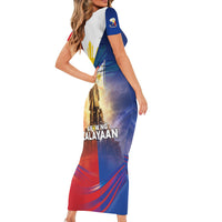 Philippines Short Sleeve Bodycon Dress Maligayang Araw Ng Kalayaan