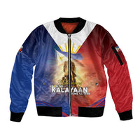 Philippines Sleeve Zip Bomber Jacket Maligayang Araw Ng Kalayaan