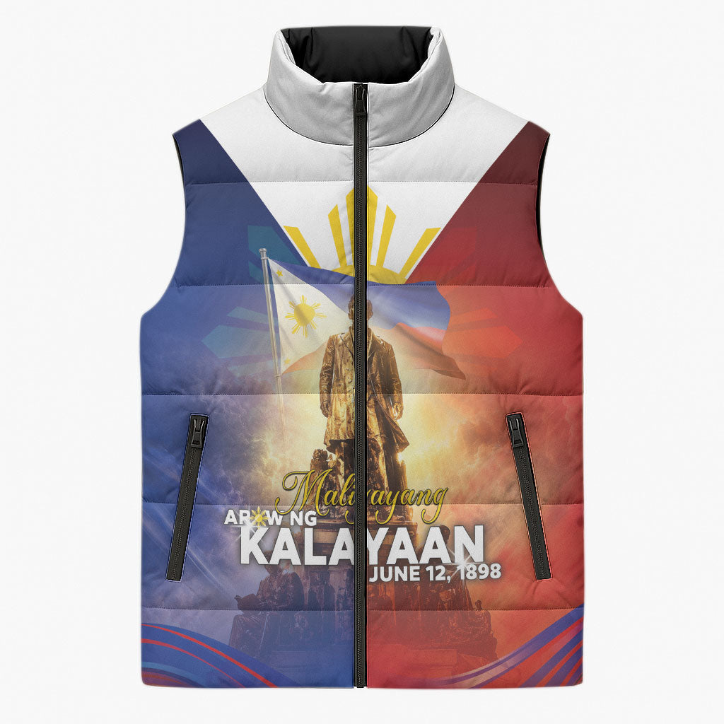 Philippines Sleeveless Puffer Jacket Maligayang Araw Ng Kalayaan