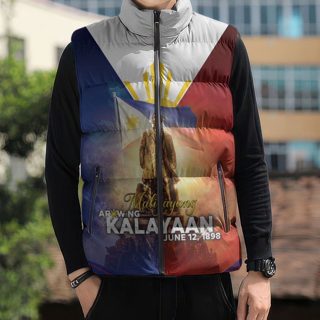 Philippines Sleeveless Puffer Jacket Maligayang Araw Ng Kalayaan