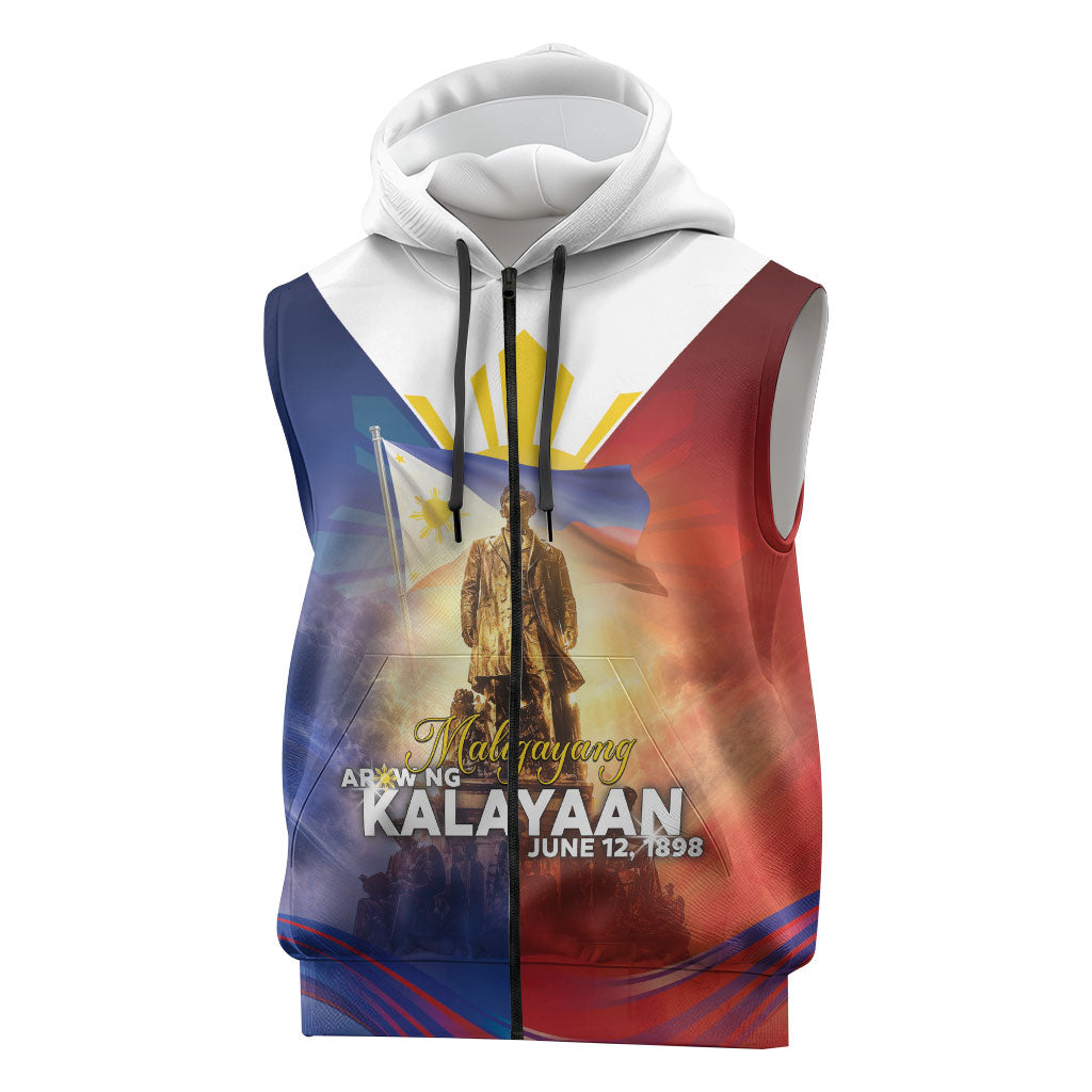 Philippines Sleeveless Zip Hoodie Maligayang Araw Ng Kalayaan