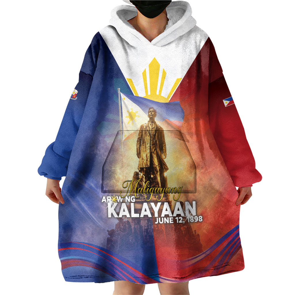 Philippines Wearable Blanket Hoodie Maligayang Araw Ng Kalayaan