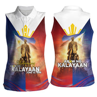 Philippines Women Sleeveless Polo Shirt Maligayang Araw Ng Kalayaan