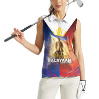 Philippines Women Sleeveless Polo Shirt Maligayang Araw Ng Kalayaan