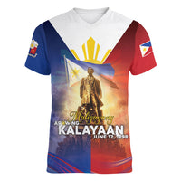 Philippines Women V-Neck T-Shirt Maligayang Araw Ng Kalayaan