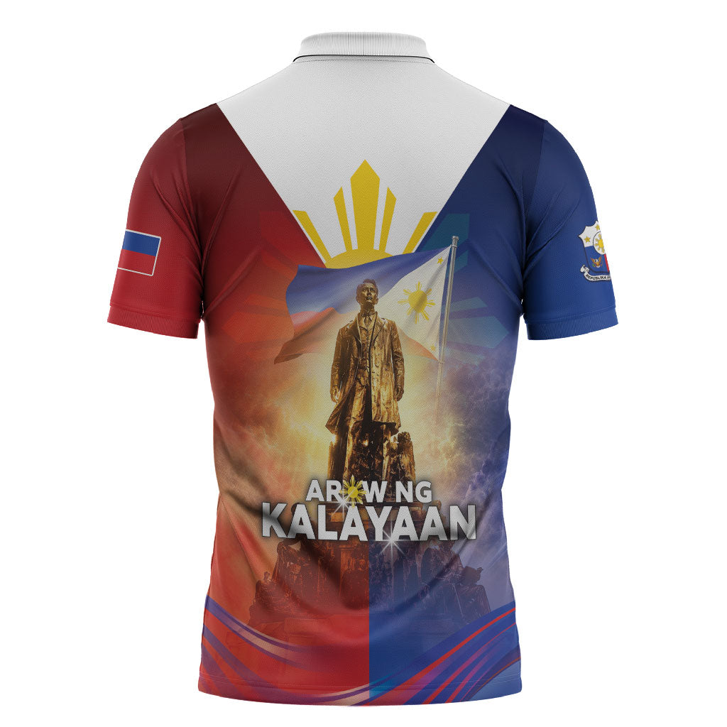 Philippines Zipper Polo Shirt Maligayang Araw Ng Kalayaan