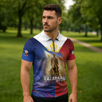 Philippines Zipper Polo Shirt Maligayang Araw Ng Kalayaan