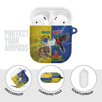 Brazil And Haiti Football AirPods Case Jaguar With Kanson Wouj Special Style