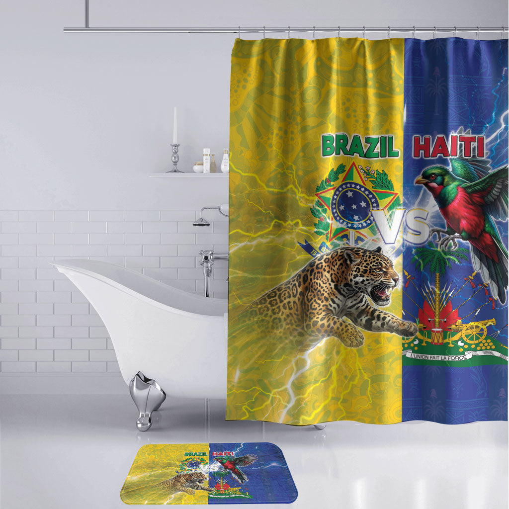 Brazil And Haiti Football Bathroom Set Jaguar With Kanson Wouj Special Style
