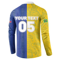 Custom Brazil And Haiti Football Button Sweatshirt Jaguar With Kanson Wouj Special Style