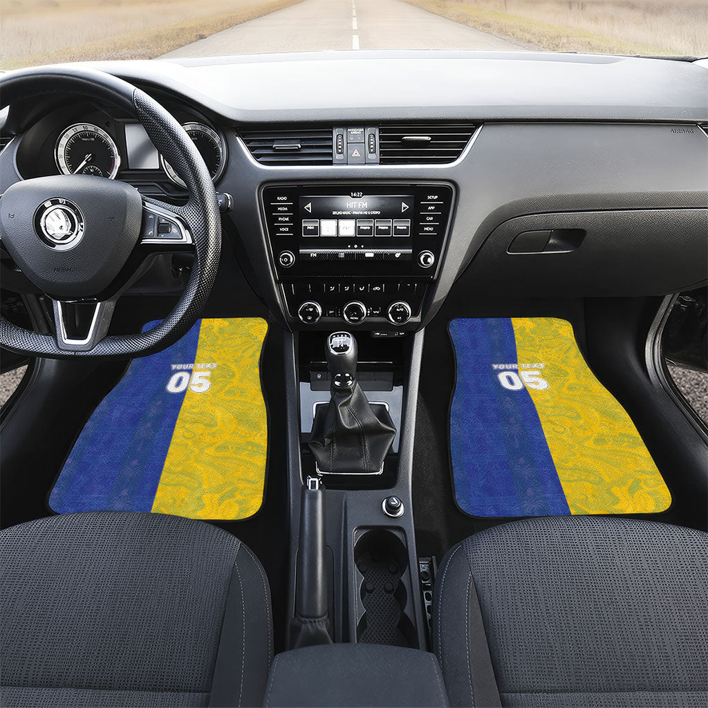 Custom Brazil And Haiti Football Car Mats Jaguar With Kanson Wouj Special Style