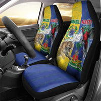 Brazil And Haiti Football Car Seat Cover Jaguar With Kanson Wouj Special Style