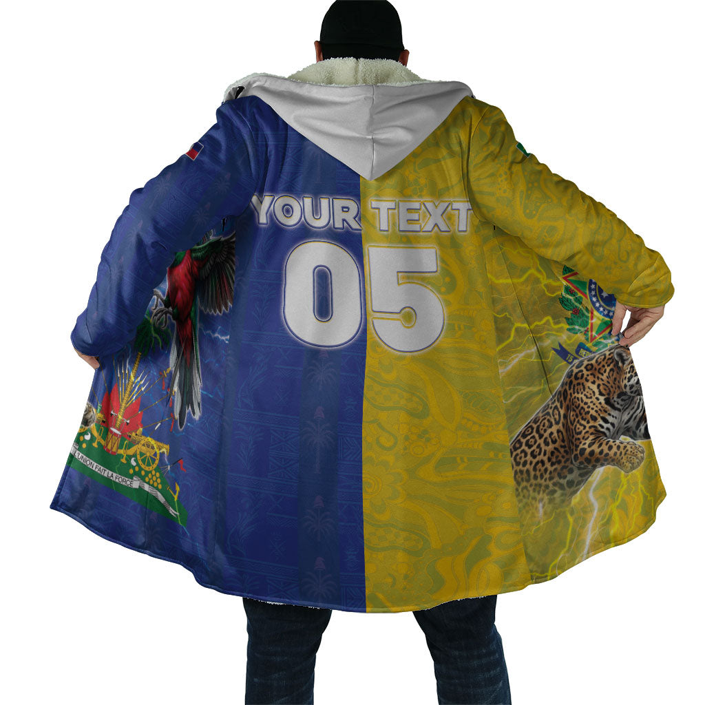 Custom Brazil And Haiti Football Cloak Jaguar With Kanson Wouj Special Style