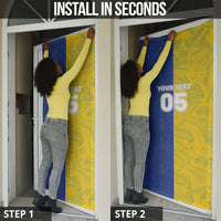 Custom Brazil And Haiti Football Door Cover Jaguar With Kanson Wouj Special Style