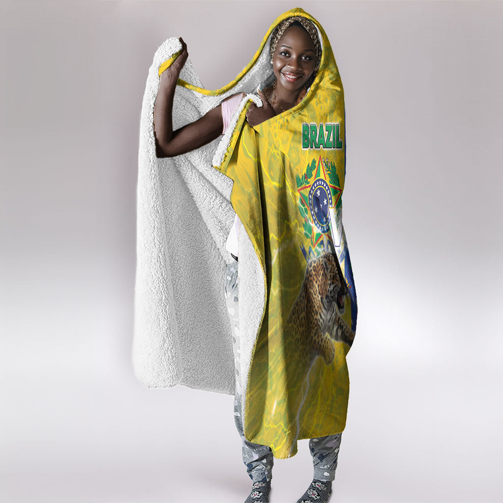 Brazil And Haiti Football Hooded Blanket Jaguar With Kanson Wouj Special Style