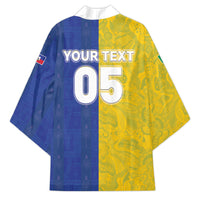 Custom Brazil And Haiti Football Kimono Jaguar With Kanson Wouj Special Style