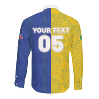 Custom Brazil And Haiti Football Long Sleeve Button Shirt Jaguar With Kanson Wouj Special Style