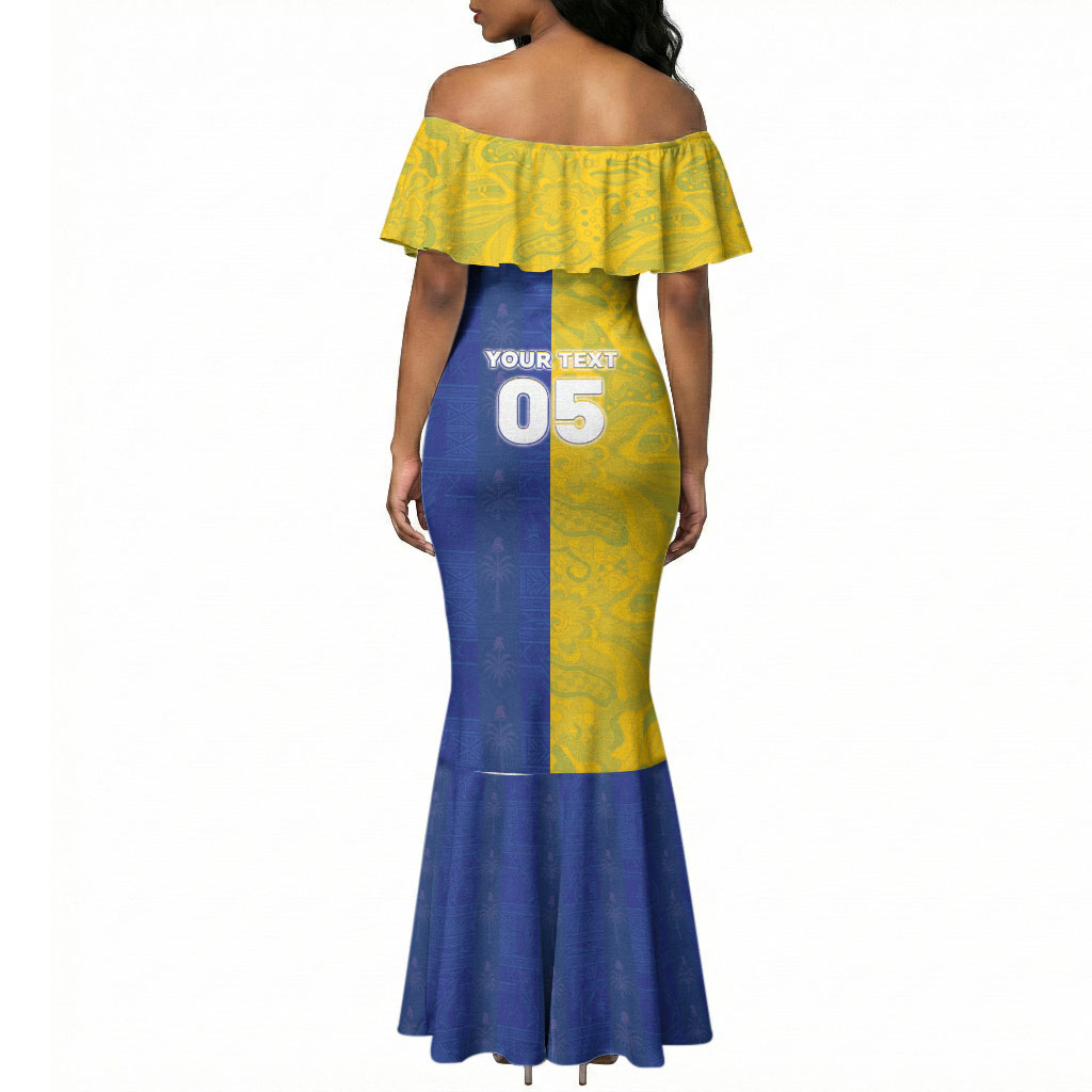 Custom Brazil And Haiti Football Mermaid Dress Jaguar With Kanson Wouj Special Style