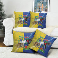 Brazil And Haiti Football Pillow Cover Jaguar With Kanson Wouj Special Style