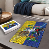 Brazil And Haiti Football Puzzle Jaguar With Kanson Wouj Special Style