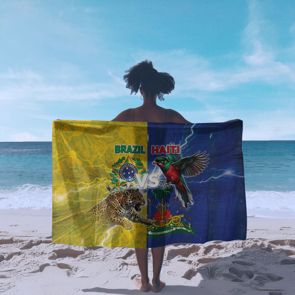 Brazil And Haiti Football Sarong Jaguar With Kanson Wouj Special Style