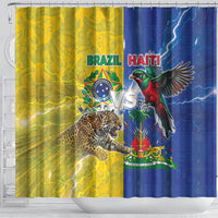 Brazil And Haiti Football Shower Curtain Jaguar With Kanson Wouj Special Style