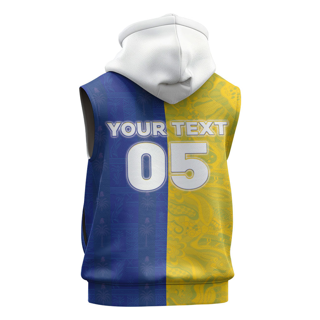 Custom Brazil And Haiti Football Sleeveless Zip Hoodie Jaguar With Kanson Wouj Special Style