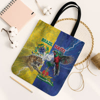 Brazil And Haiti Football Tote Bag Jaguar With Kanson Wouj Special Style