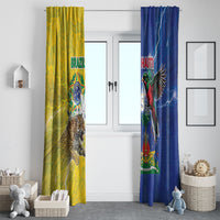Brazil And Haiti Football Window Curtain Jaguar With Kanson Wouj Special Style