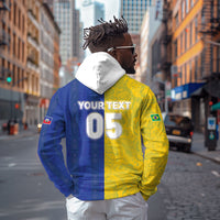 Custom Brazil And Haiti Football Zip Hoodie Jaguar With Kanson Wouj Special Style