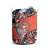 Canada National Indigenous Peoples Day Laundry Basket Haida Art Eagle