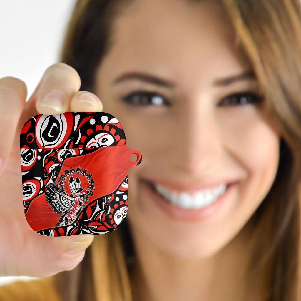 Canada National Indigenous Peoples Day AirPods Case Haida Art Eagle