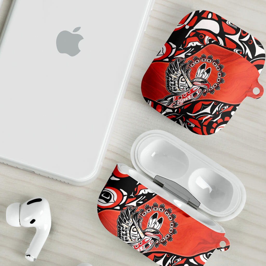 Canada National Indigenous Peoples Day AirPods Case Haida Art Eagle