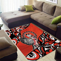 Canada National Indigenous Peoples Day Area Rug Haida Art Eagle