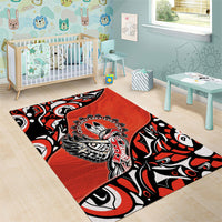 Canada National Indigenous Peoples Day Area Rug Haida Art Eagle
