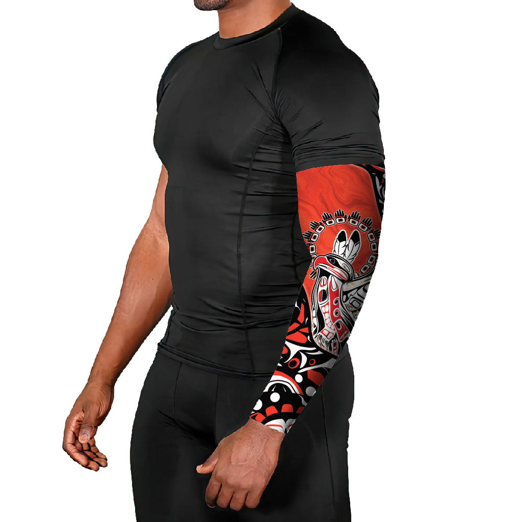 Canada National Indigenous Peoples Day Arm Sleeves Haida Art Eagle