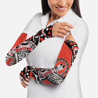 Canada National Indigenous Peoples Day Arm Sleeves Haida Art Eagle