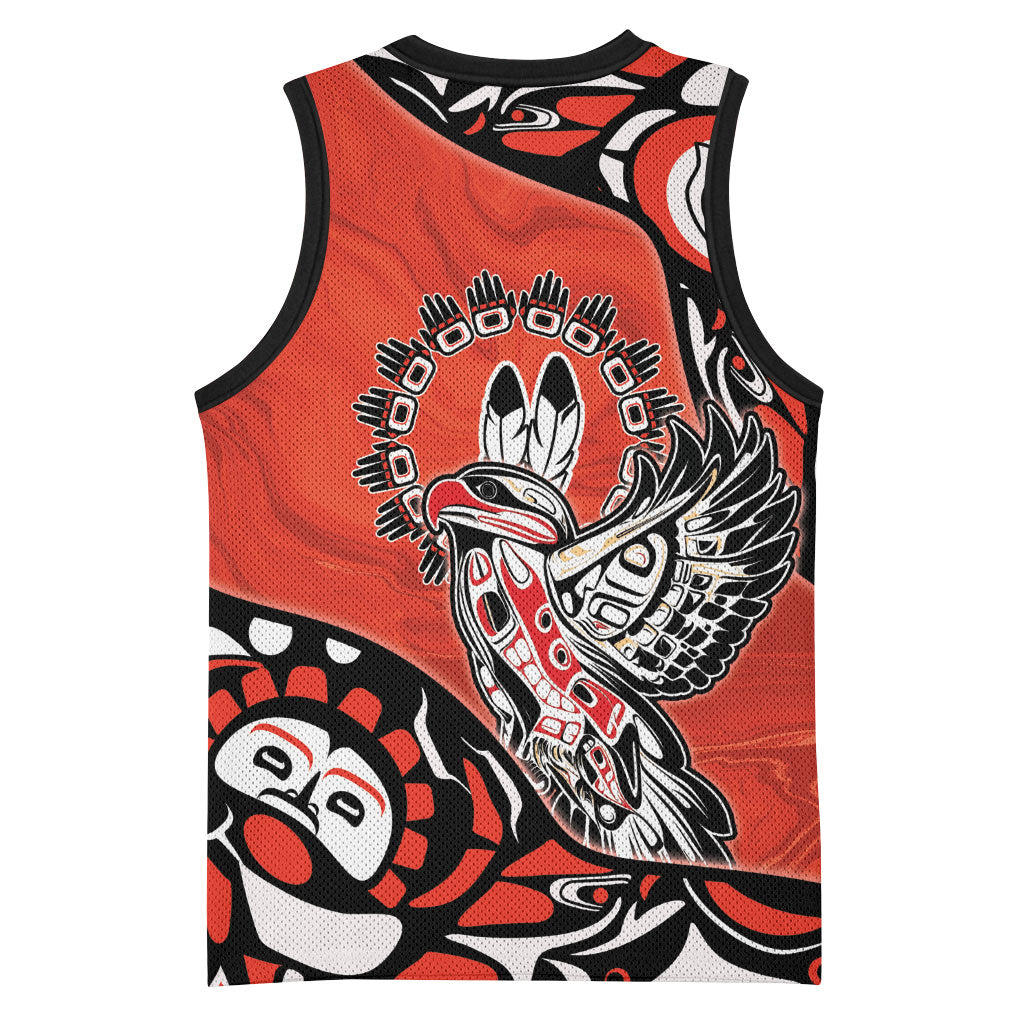 Canada National Indigenous Peoples Day Basketball Jersey Haida Art Eagle