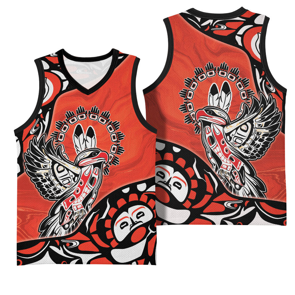 Canada National Indigenous Peoples Day Basketball Jersey Haida Art Eagle